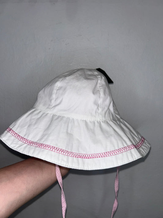 Pink and checkered hat 2-4y NEW