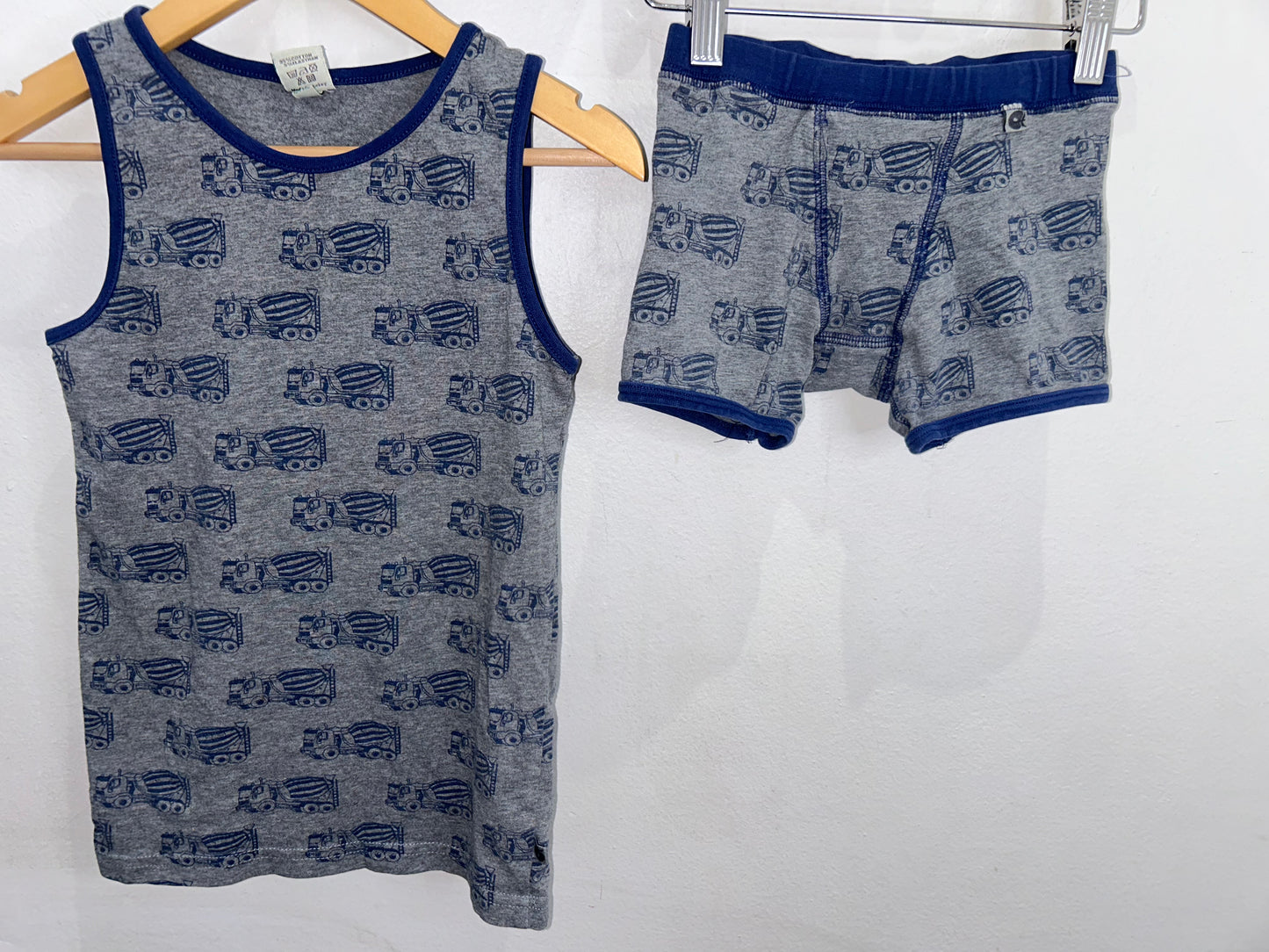 Smafolk cement truck pyjamas 8-10y
