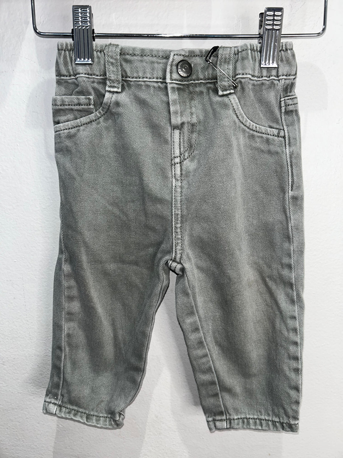 Grey wide leg jeans 12m
