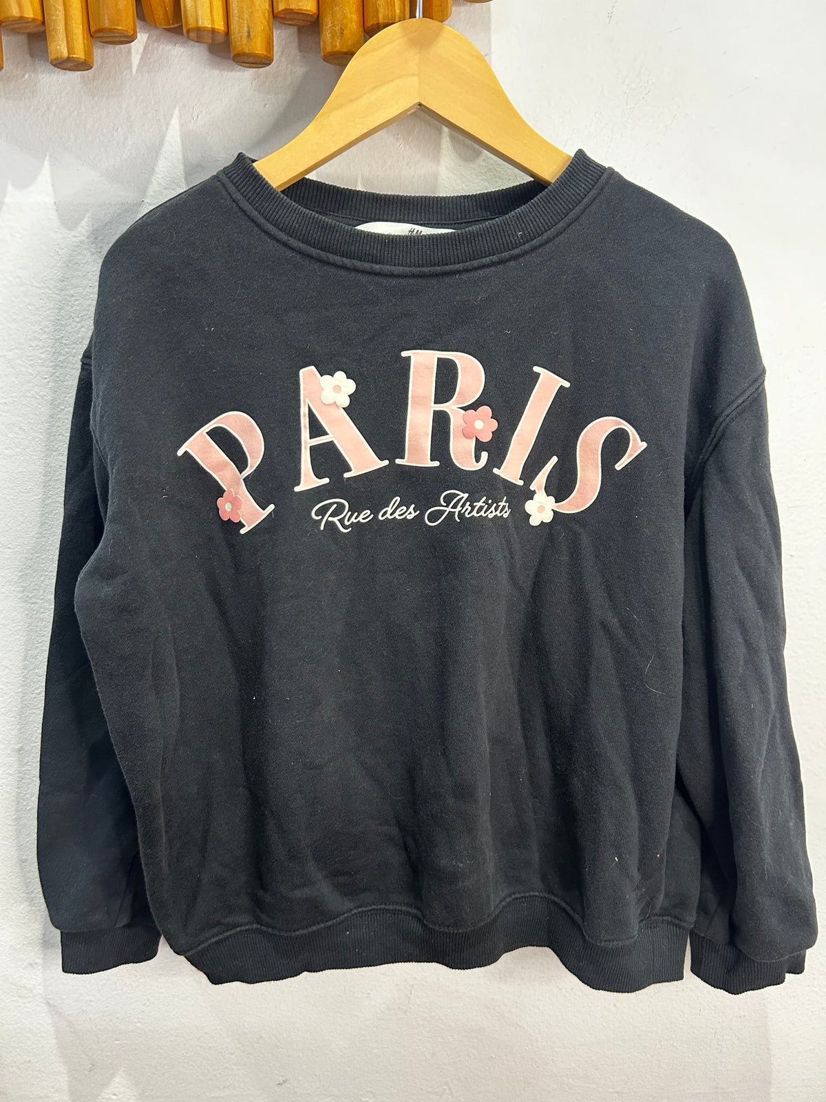 Paris black pullover 8-10y