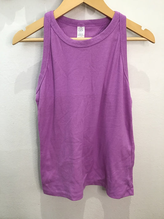 Tanktop ultralite purple ribbed 10-12y