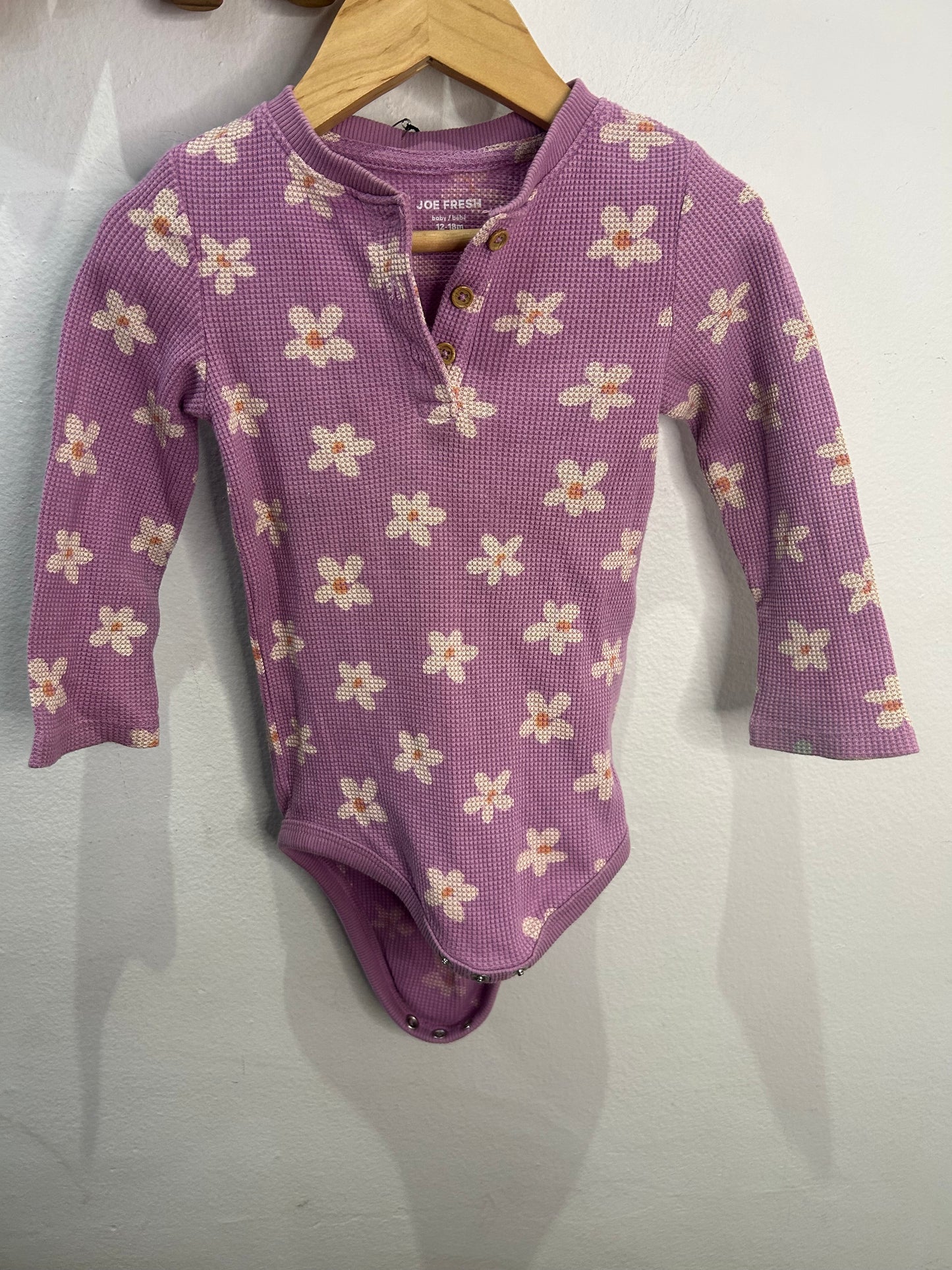 Purple flowers waffle set 12-18m