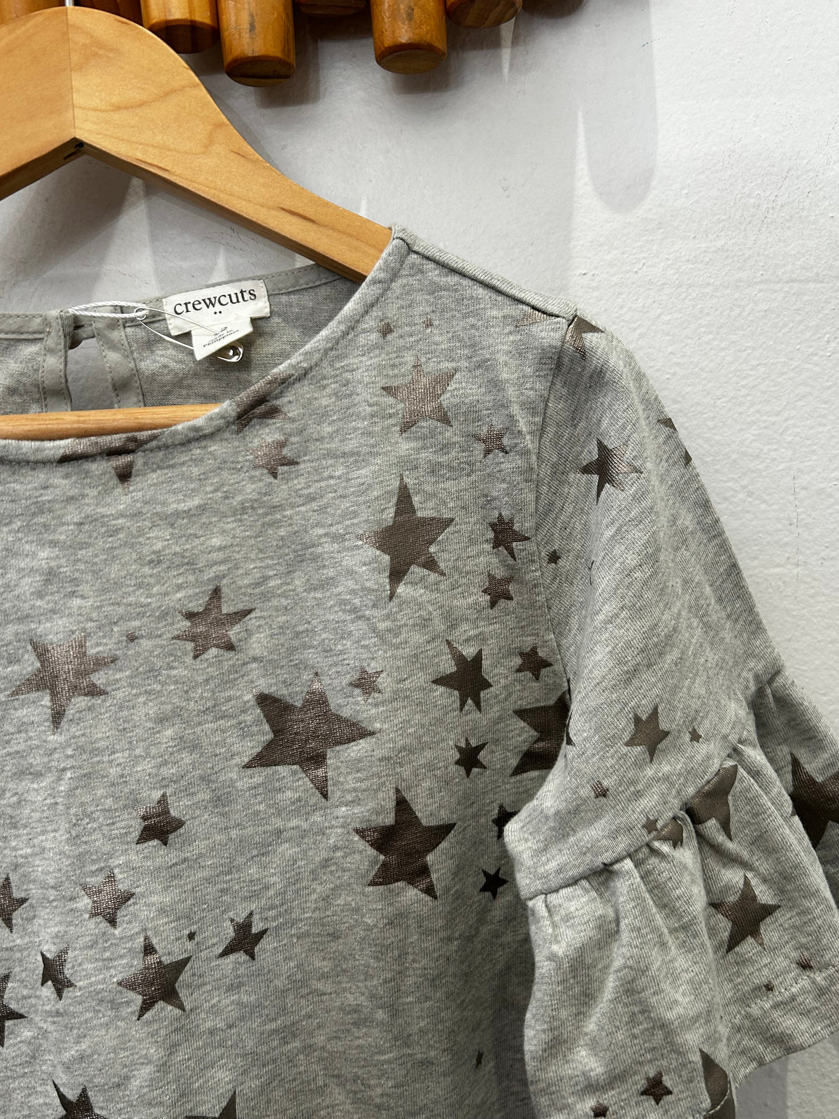 Grey stars pullover dress 12y