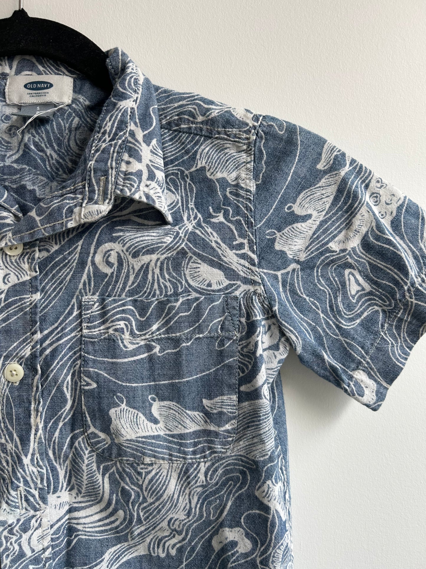 Shirt chambray waves 6-7y