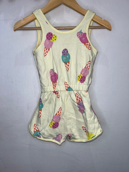 Ice cream shorty romper 2-3y