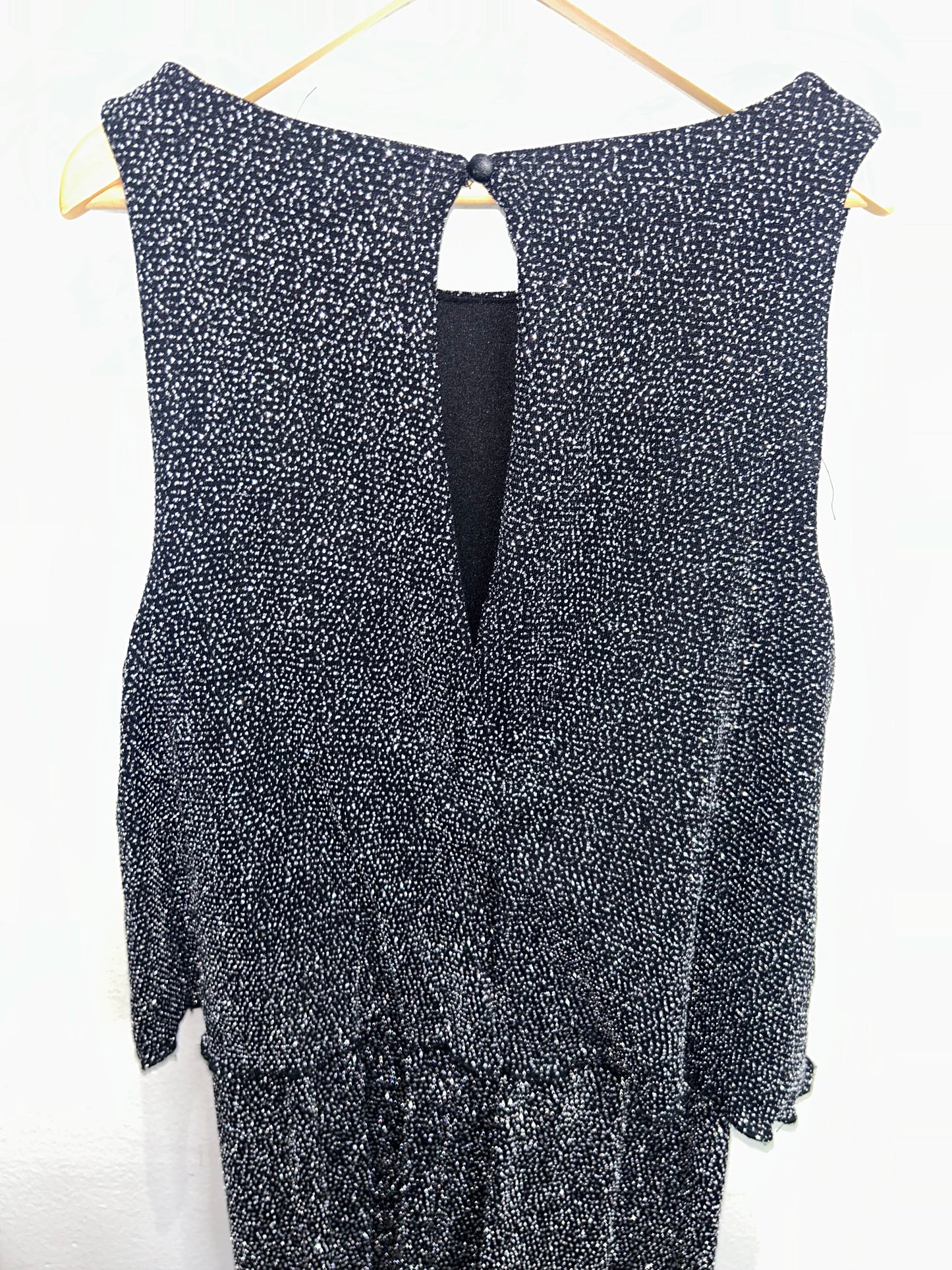 Silver sparkly romper 11-12y