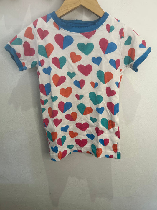 Hatley hearts shorty pyjamas 7y