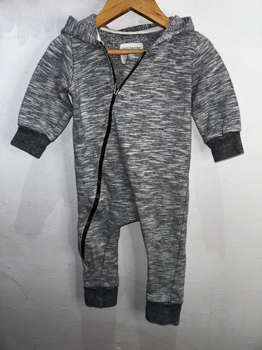 Minimioche grey biker romper 6-12m