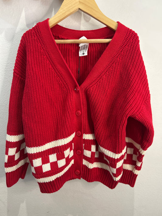 Hannah Andersson red sweater 5y