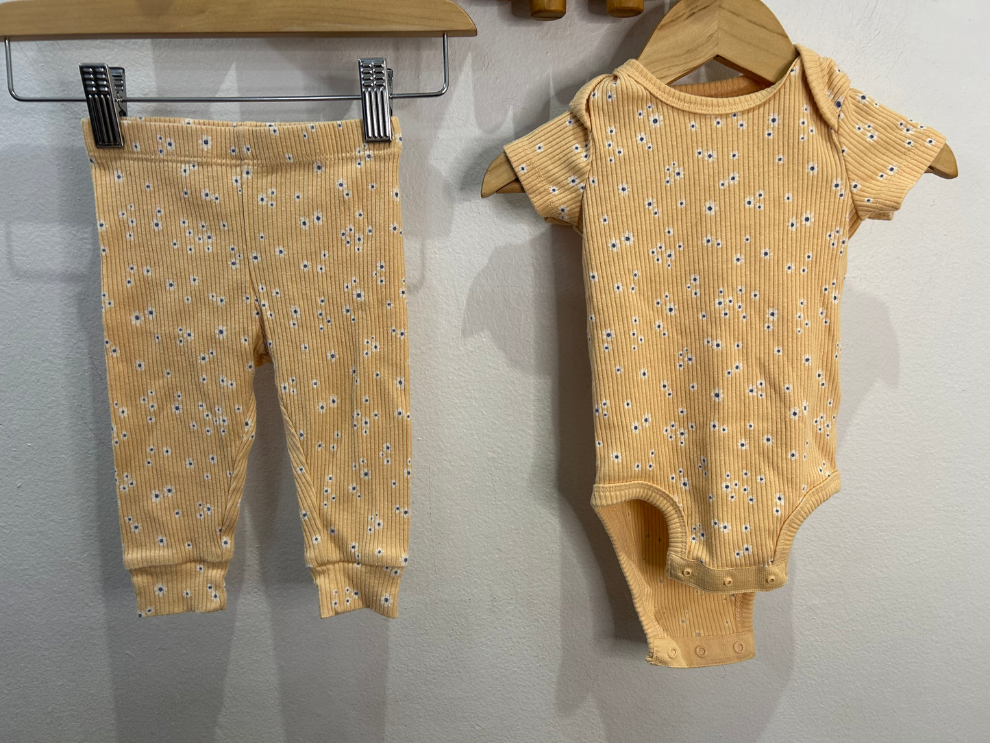 Orange floral set 6m