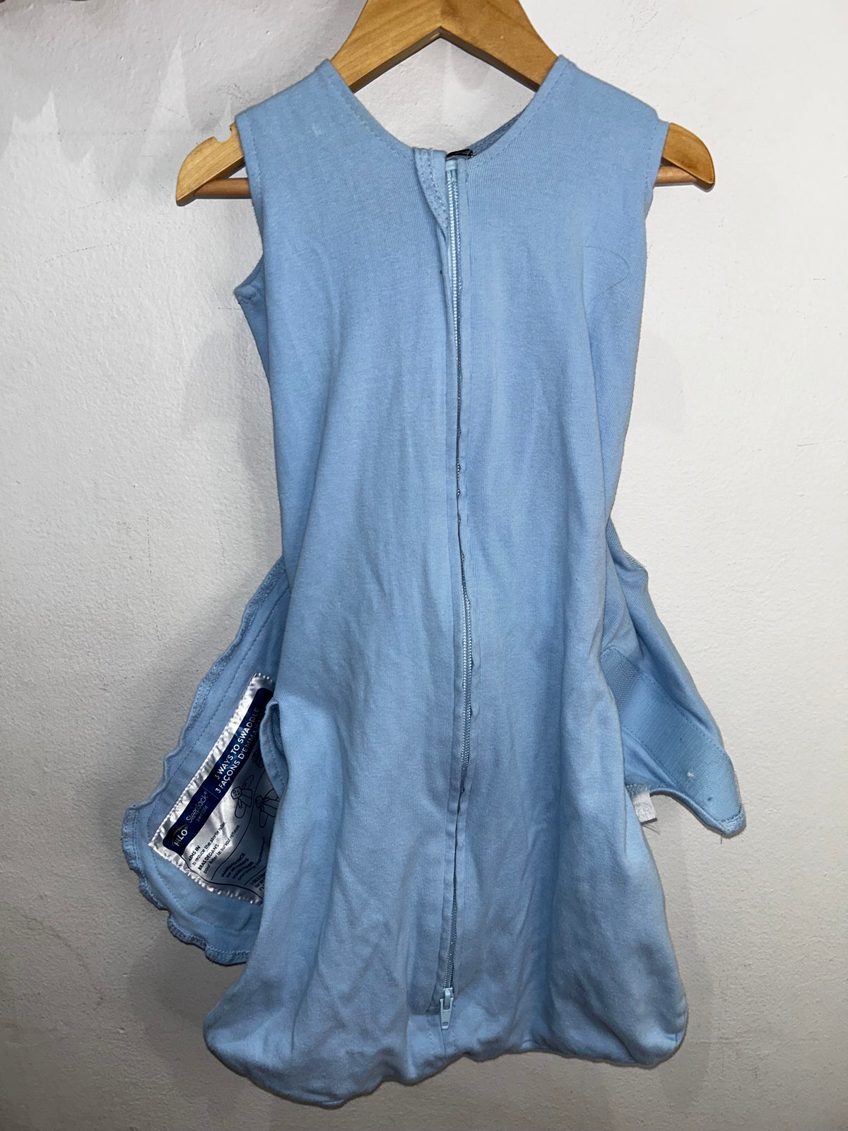 Blue swaddle slepesack 3-6m