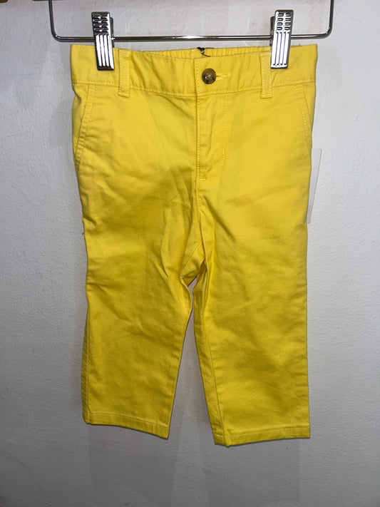 Yellow pants 18m NEW