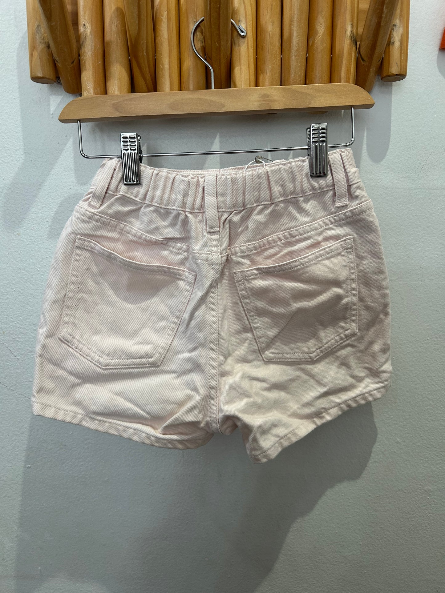 Light pink denim shorts 5-6y