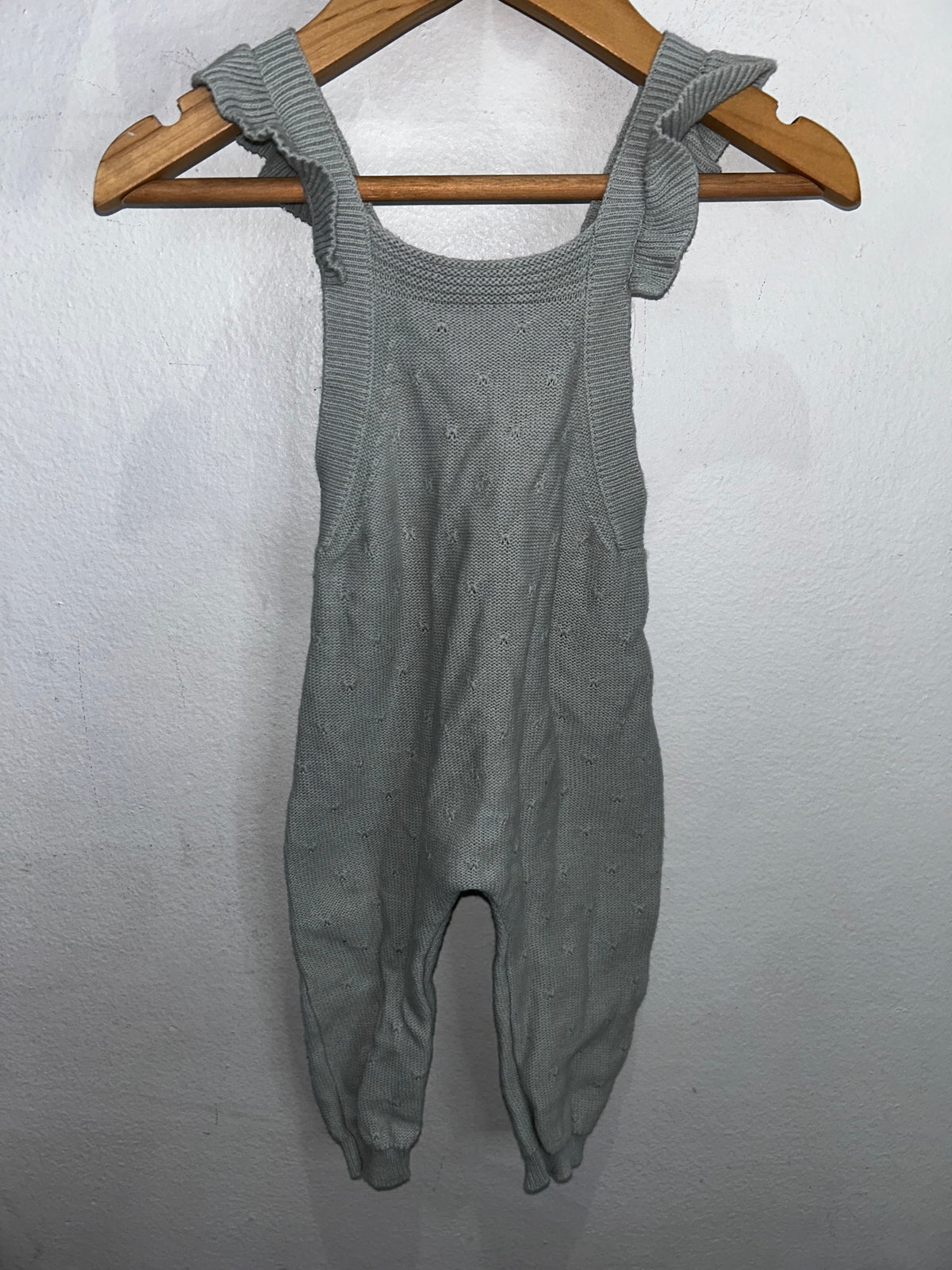 Quincy Mae aqua romper 0-3m