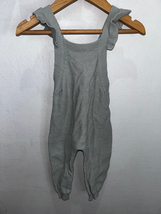 Quincy Mae aqua romper 0-3m