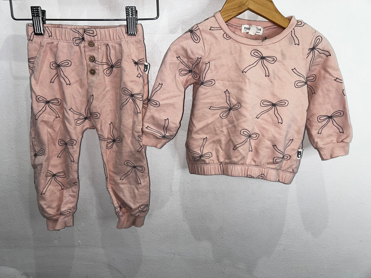 Bows jogger set 18m