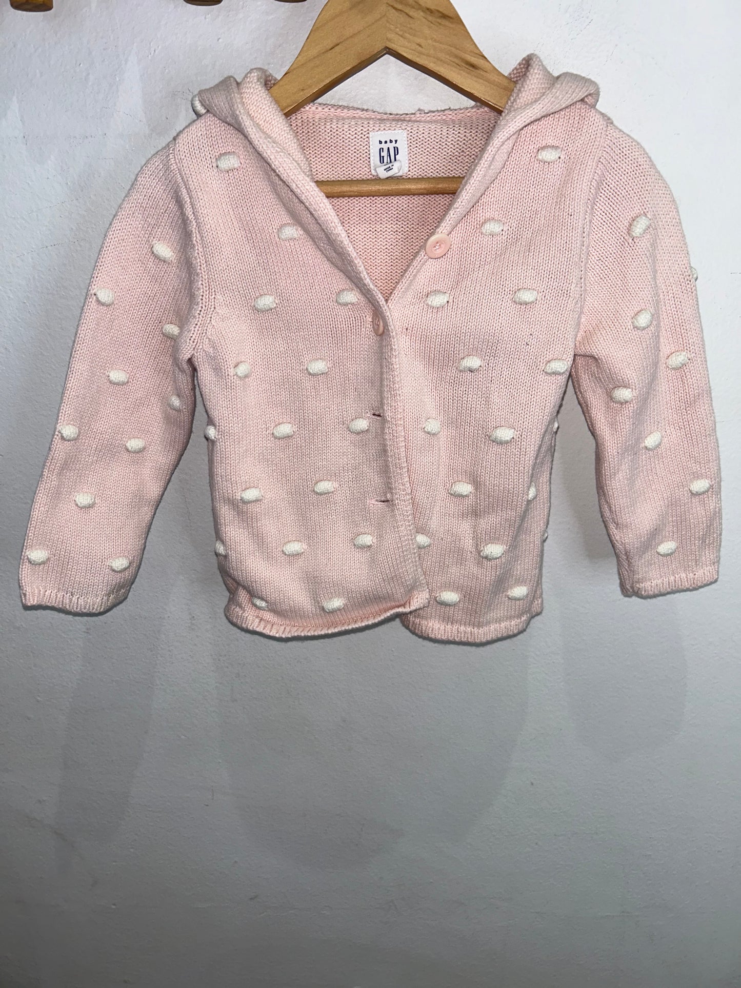 Nubby dots sweater 12-18m