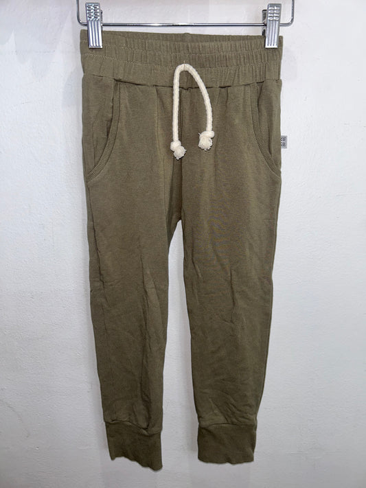 Coco olive bamboo pants 5-6y