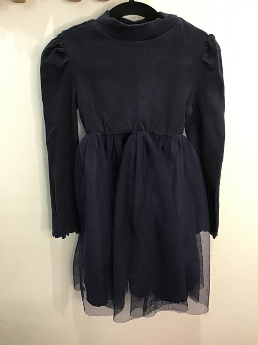 Navy tulle dress 4-5y