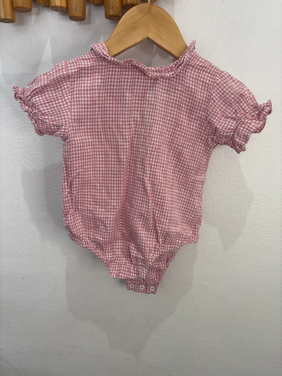 Pink blouse onesie 6-9m