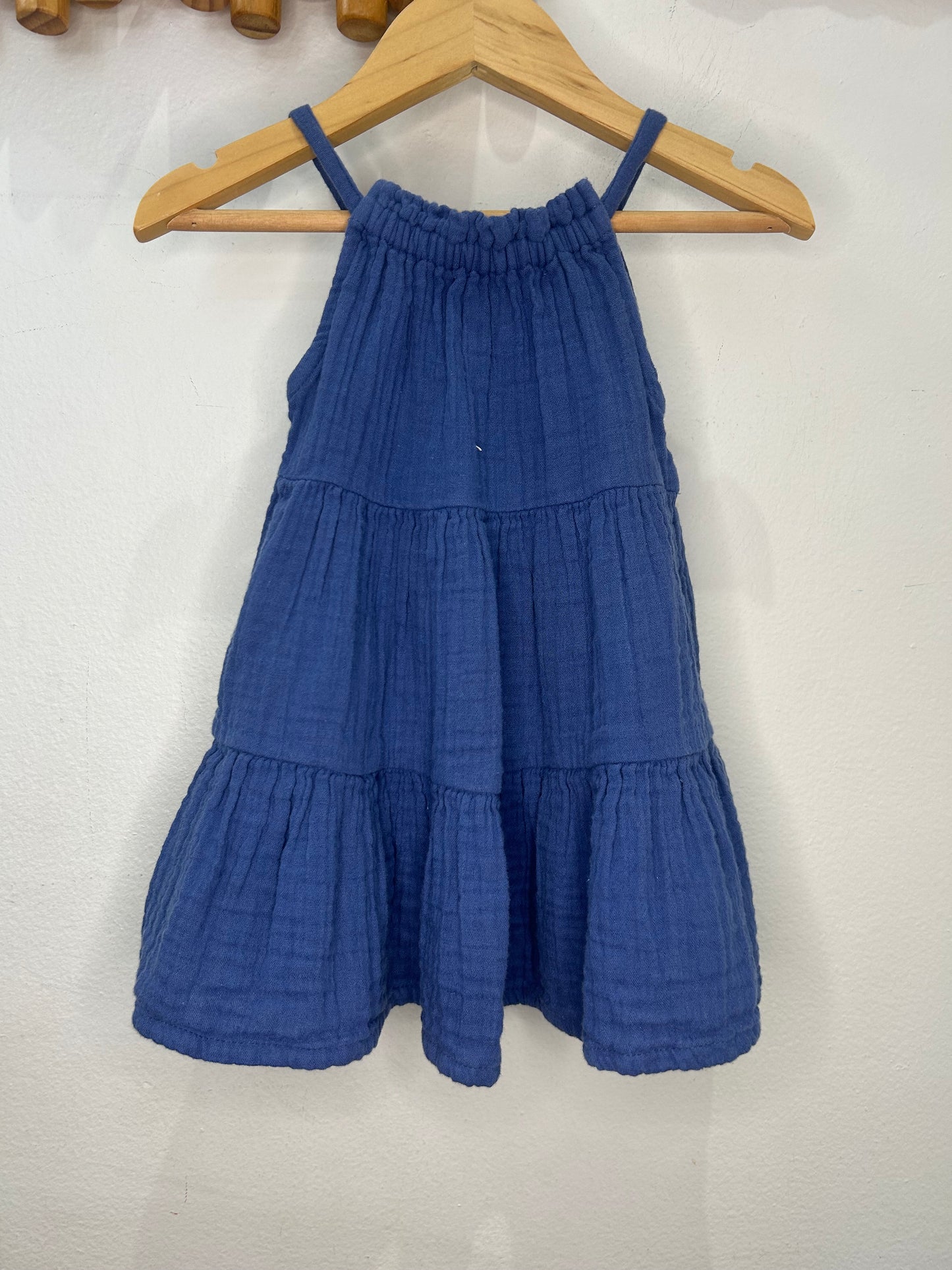 Blue texture dress 12-18m