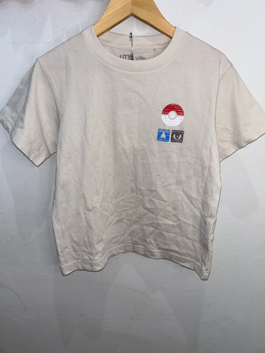 Beige pokemon tee 5-6y