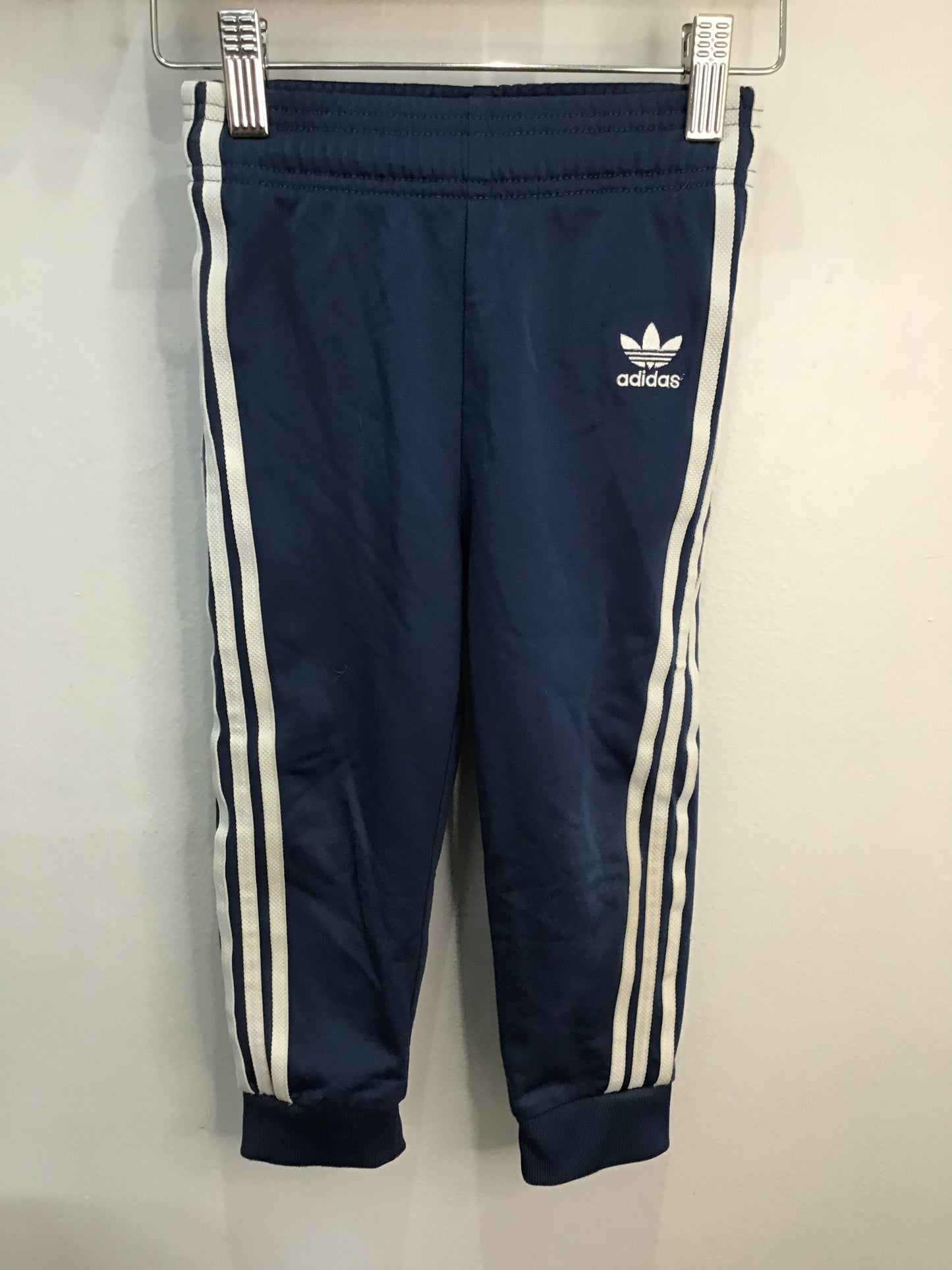 Blue Adidas activewear pants 2-3y