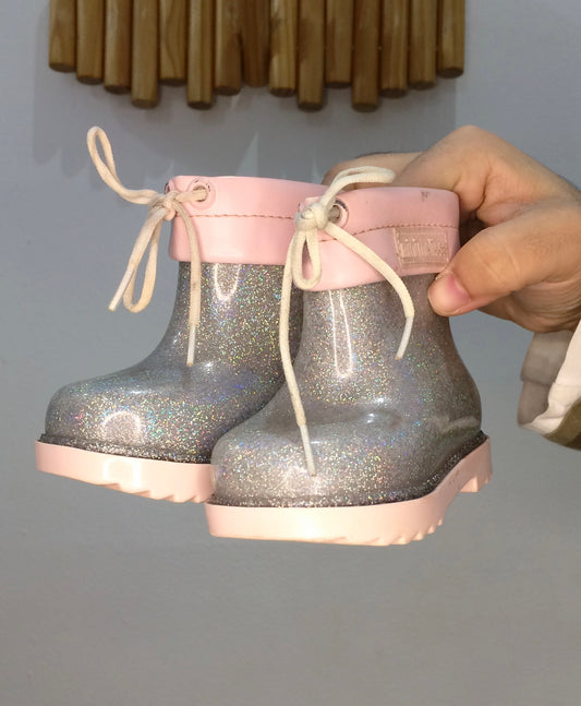 C5 Mini Melissa sparkly rain boots