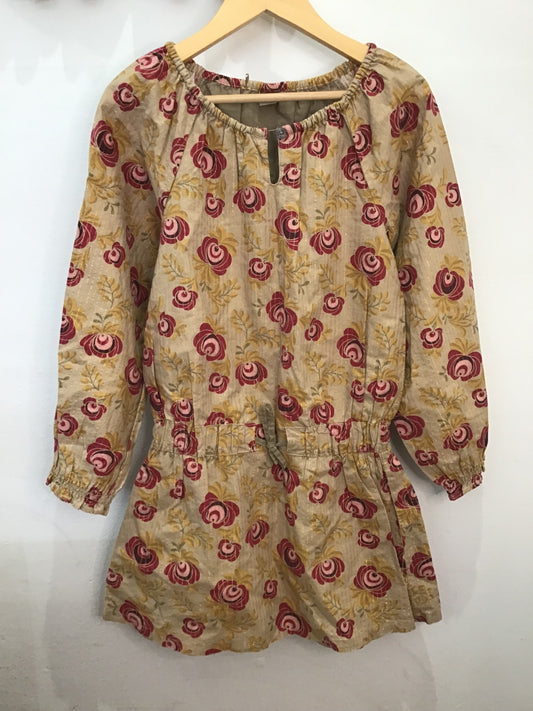 Gold thread dress 7y