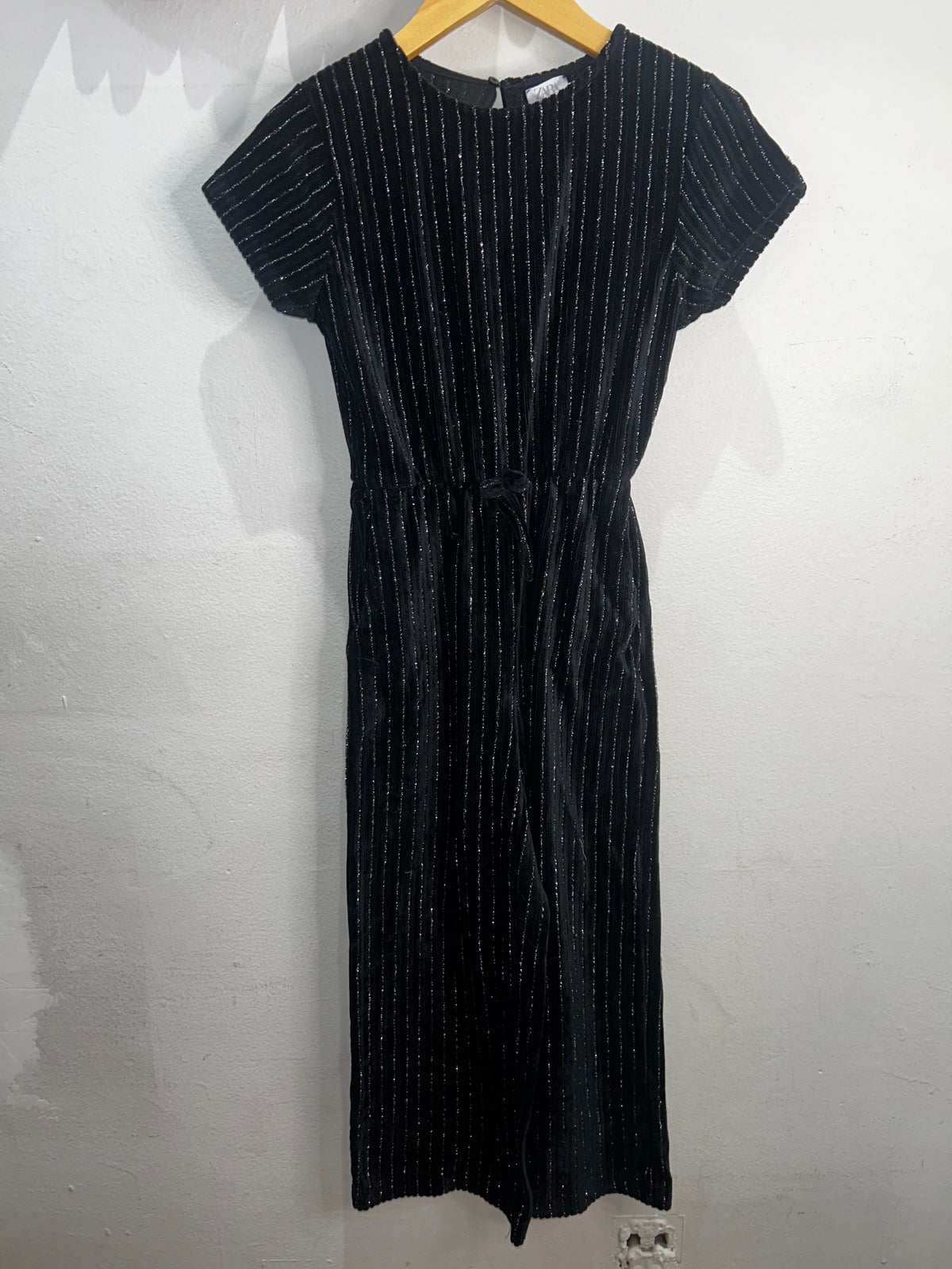 Black sparkly jumpsuit 7y