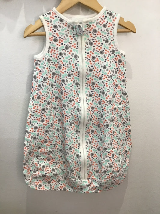 Flowers cotton sleepsack 0-3m