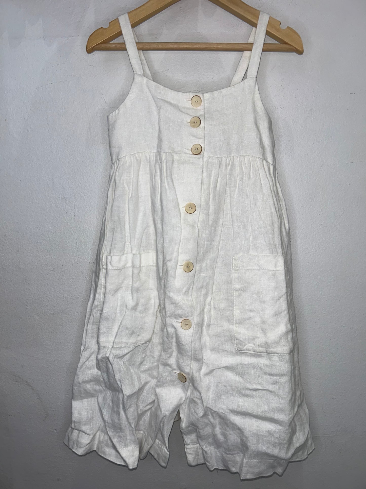 White buttons dress 5y