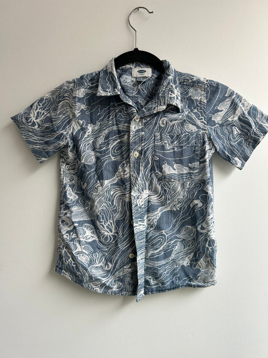 Shirt chambray waves 6-7y