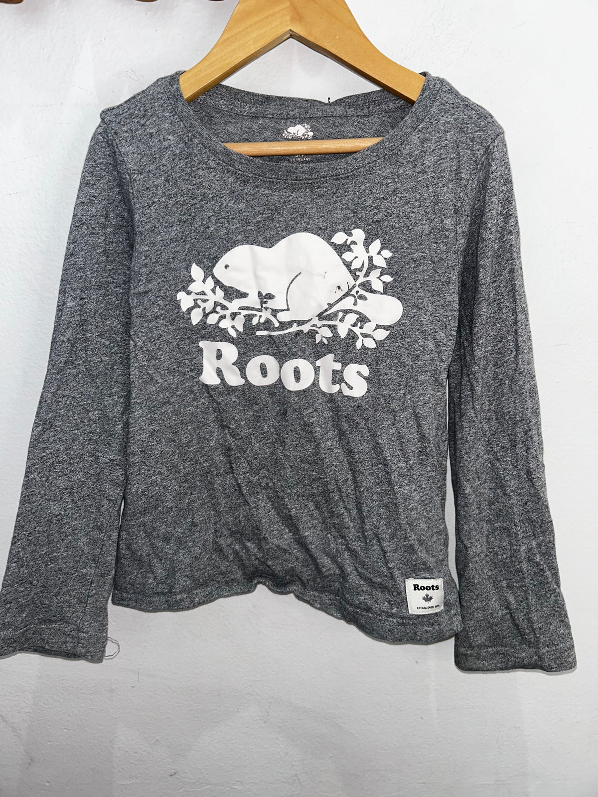 Roots grey longsleeve 5-6y*
