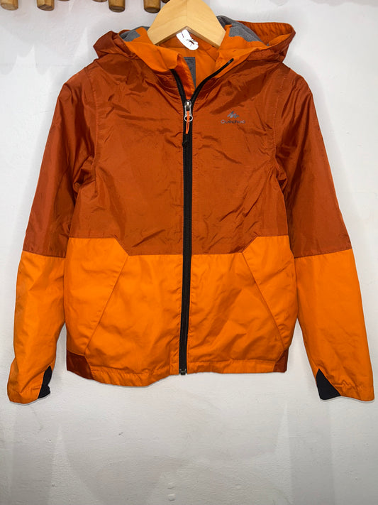 Decathlon orange windbreaker 8y