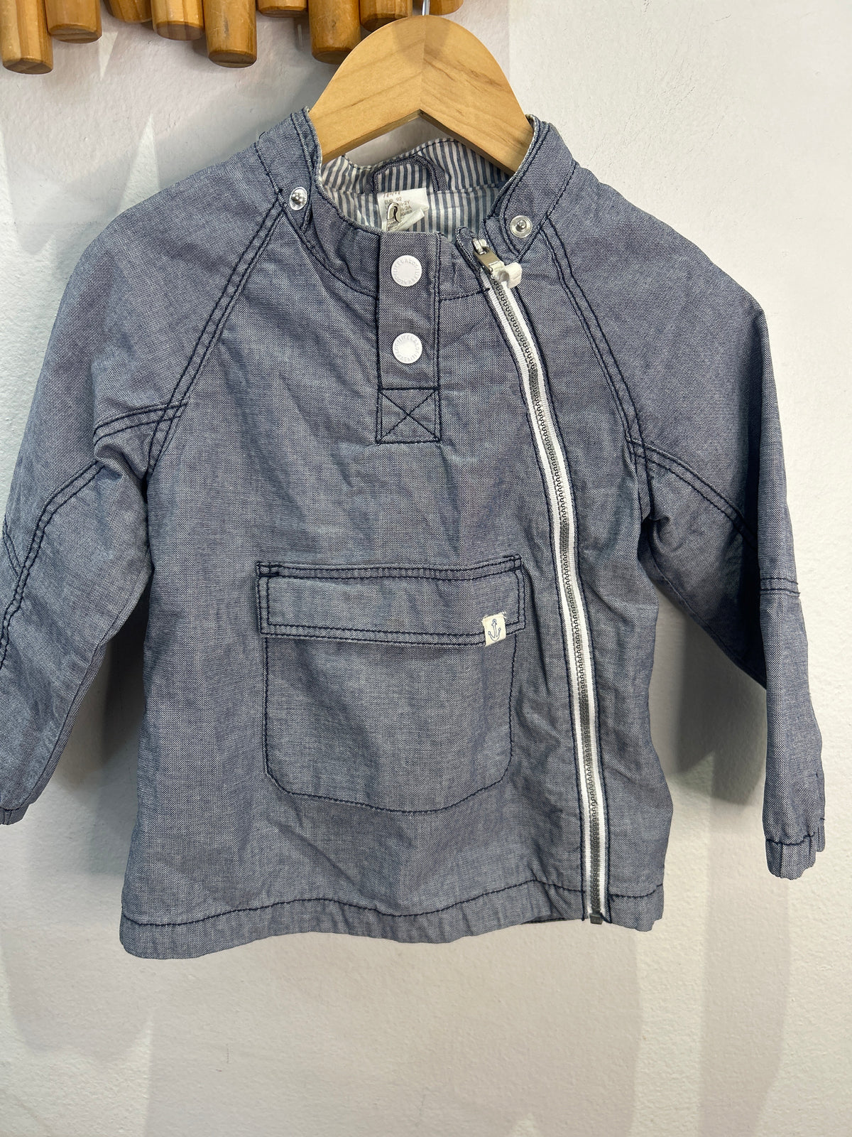 Chambray windbreaker 18-24m