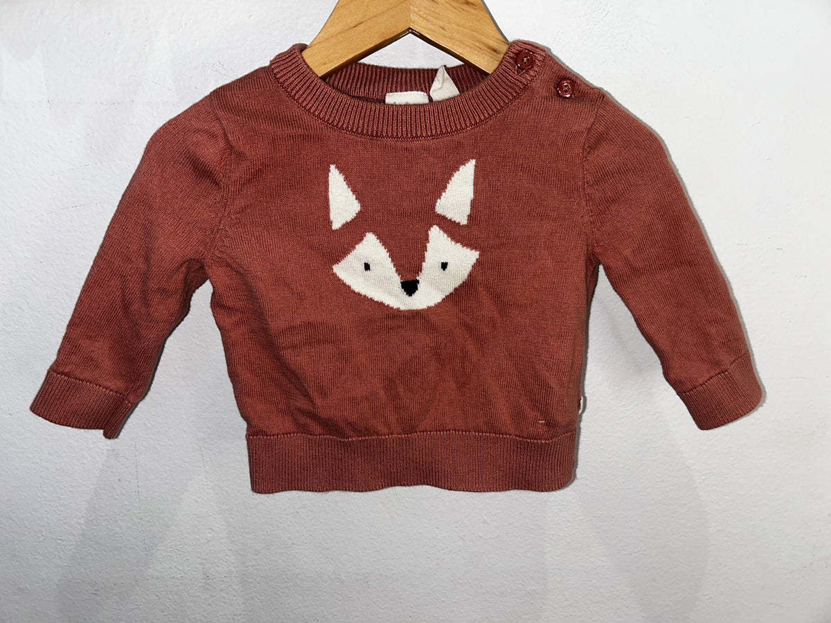 Little fox sweater 3-6m
