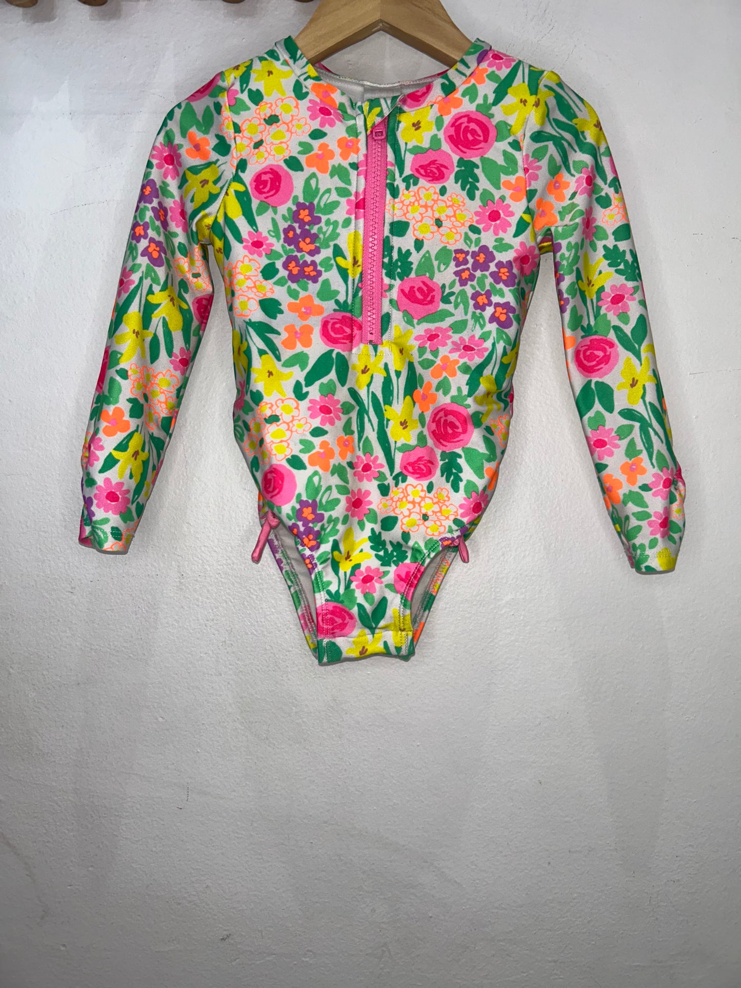 Neon roses swimsuit 3y