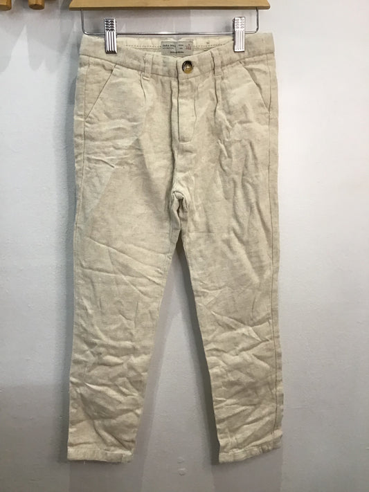 Pants linen blend beige 7y
