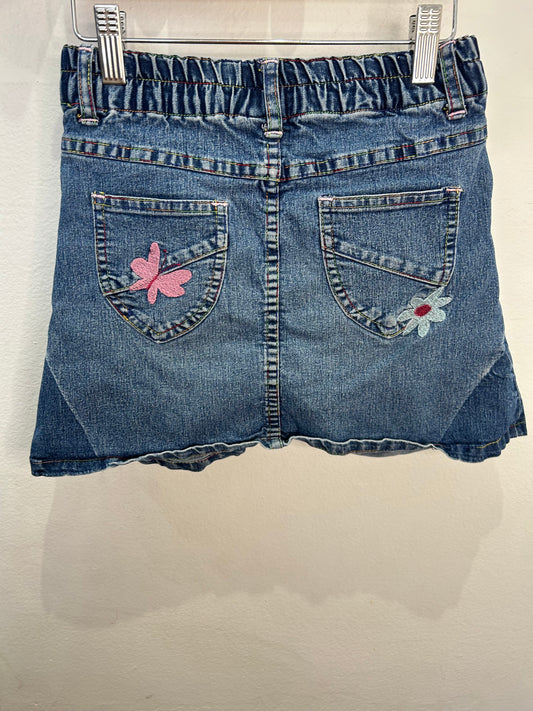 Denim barbie mini skirt 6y