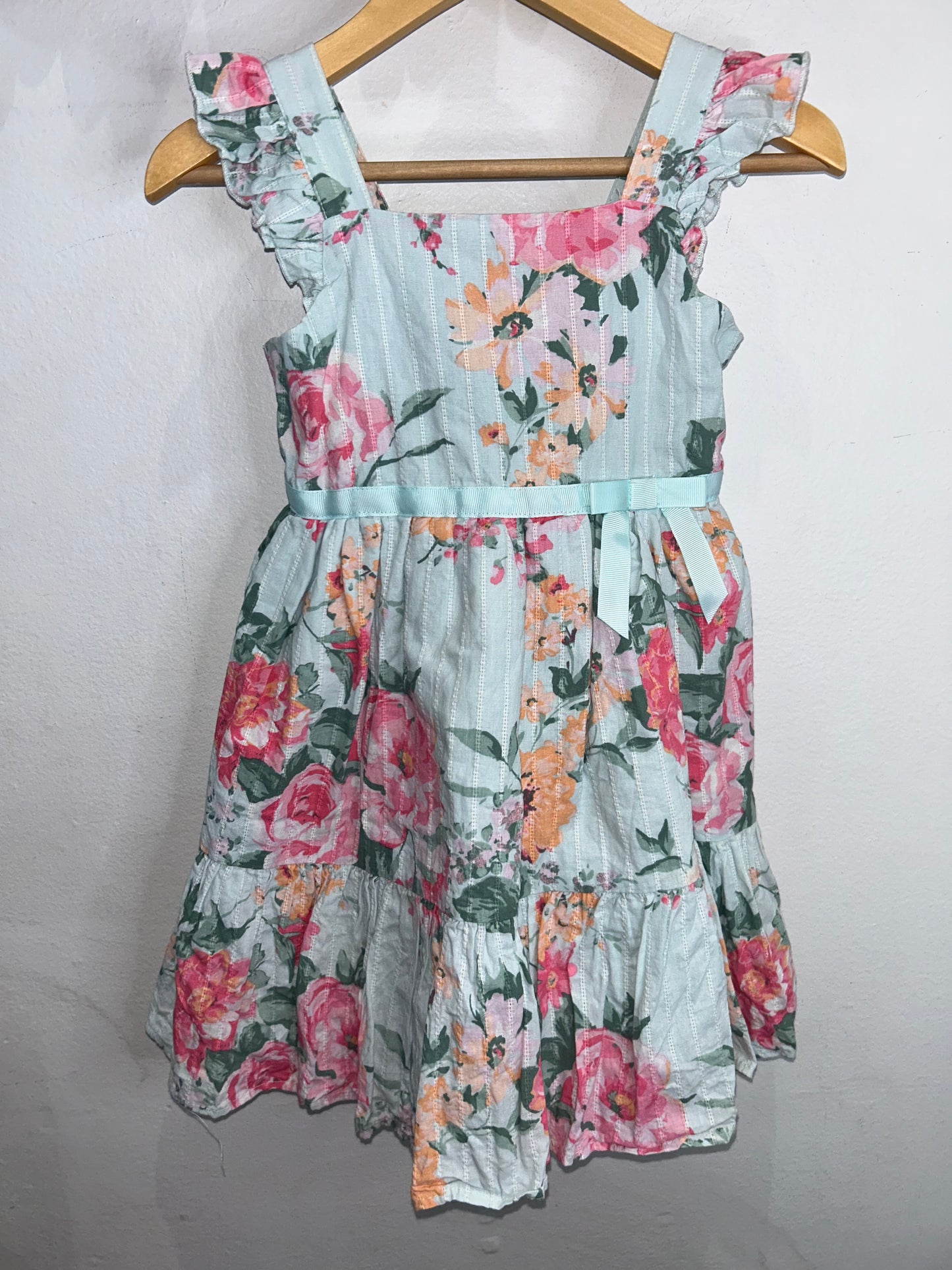 Light blue garden dress 4y