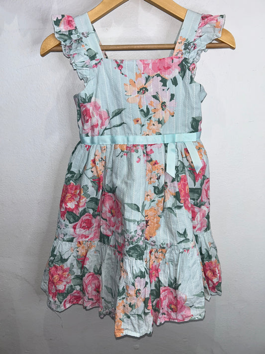 Light blue garden dress 4y