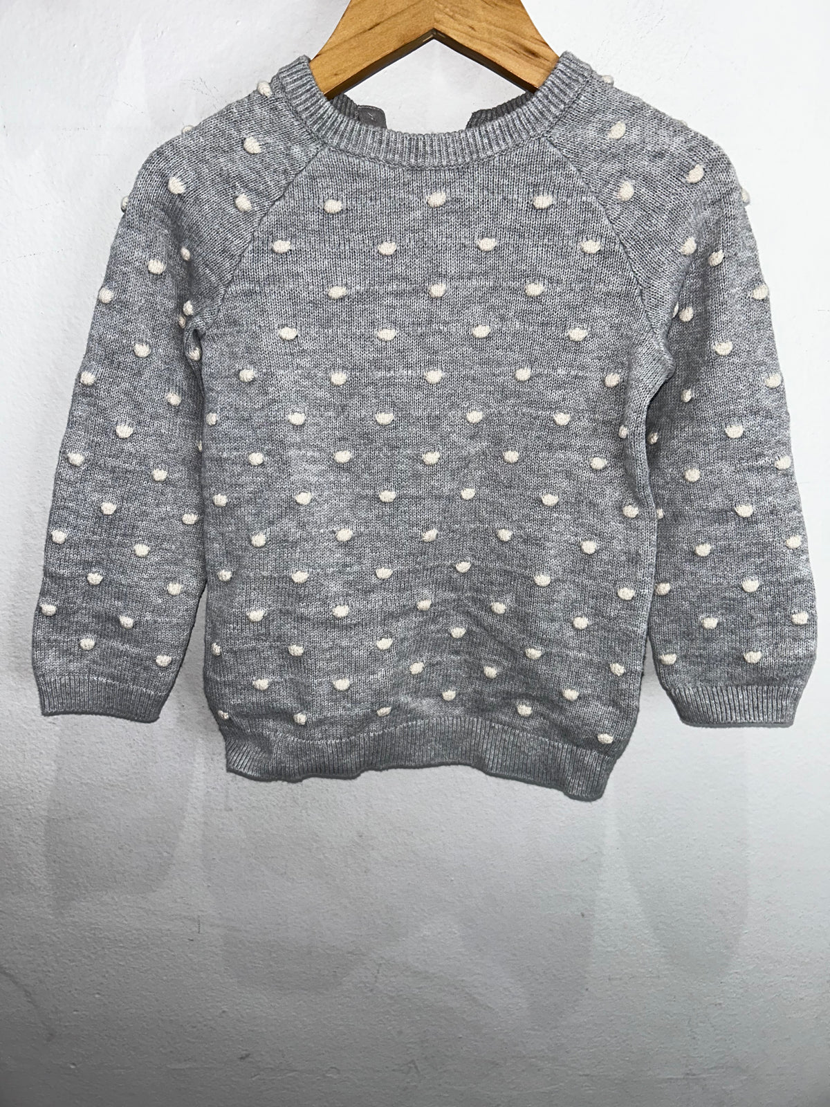 Grey nubby sweater 18-24m