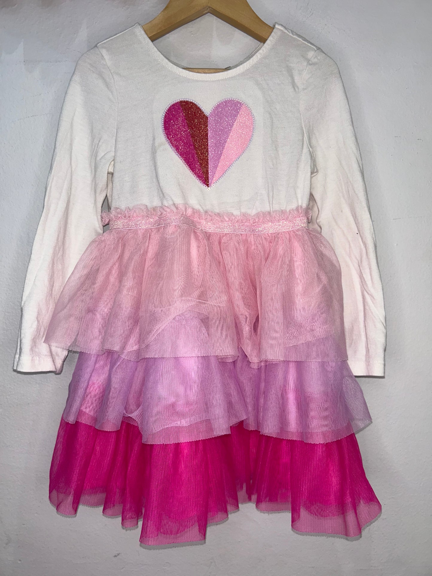 Tricolour tulle dress 4y