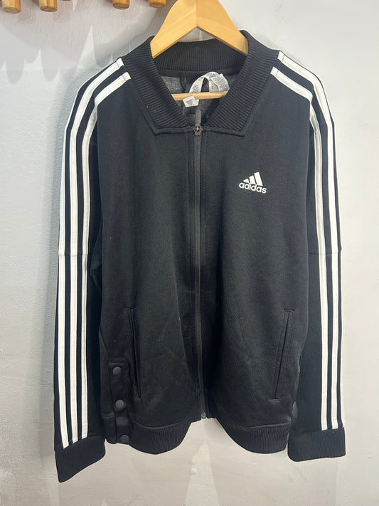 Adidas black bomber 12-14y