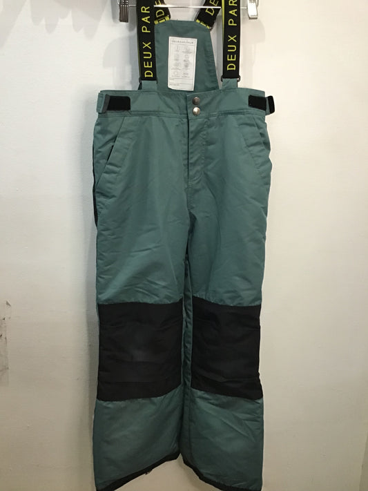 Deuxpardeux teal snow pants 10y