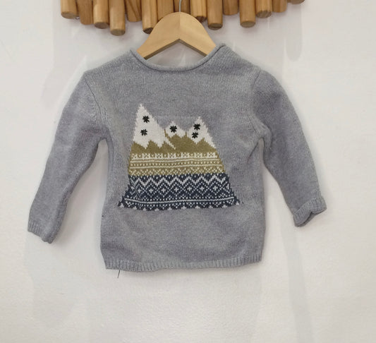 Winter mountain sweater 12-18m