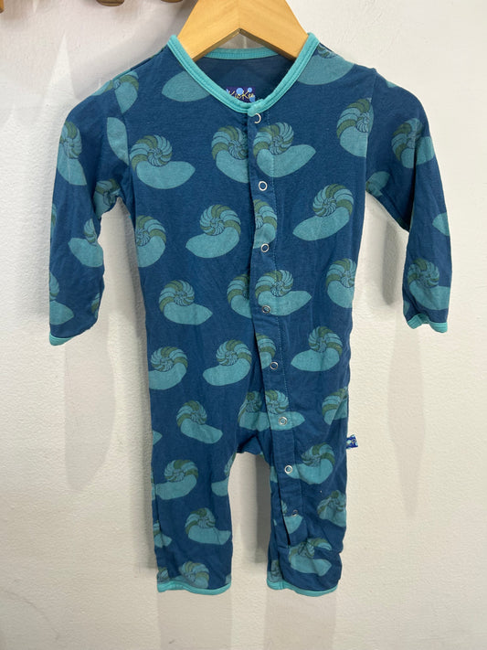 Kickeepants snails romper 3-6m