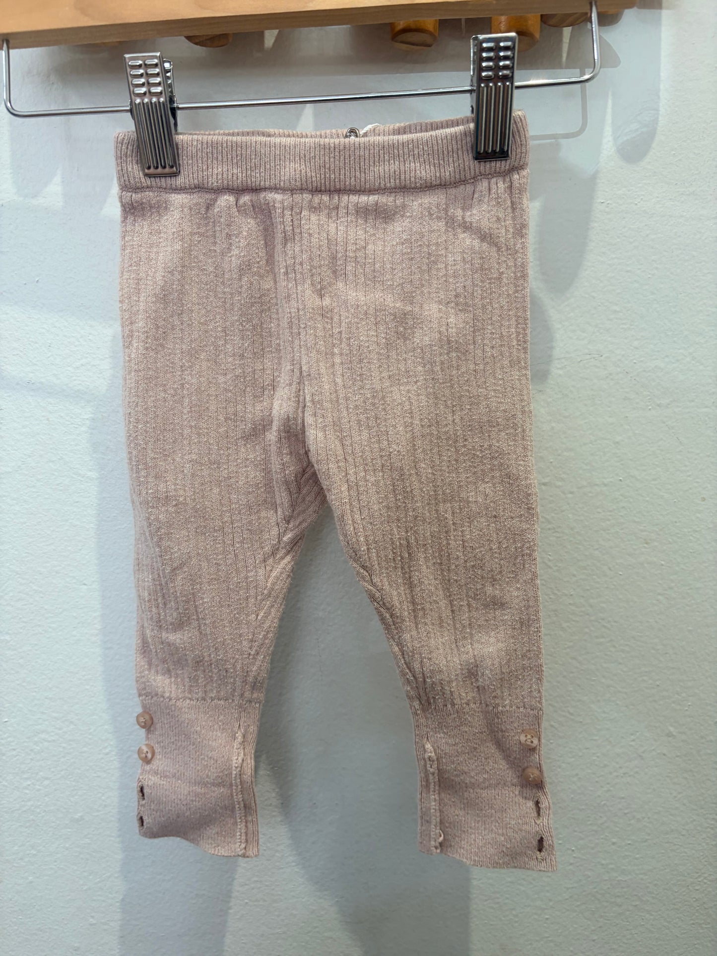 Light pink footless tights 3-6m