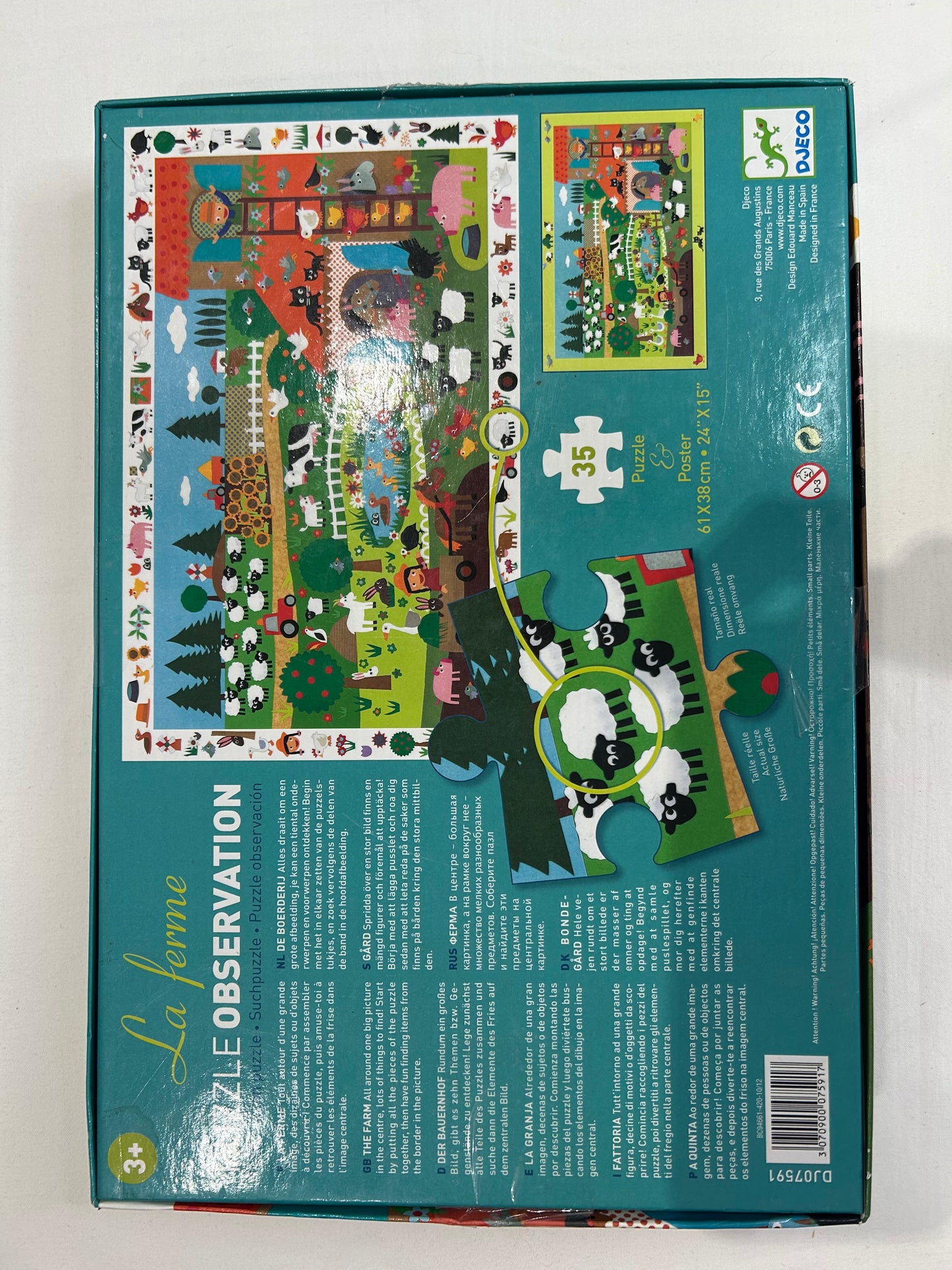 Djeco find and seek puzzle 35 pieces